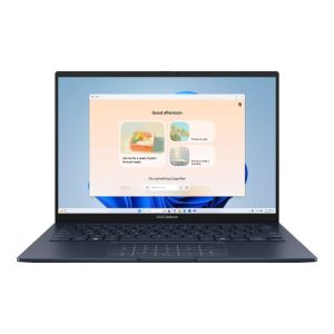 Лаптоп Asus Zenbook UX3405CA-ST1098W,Intel Ultra 7 255H 2.0 GHz (24MB Cache, up to 5.1 GHz, 16 cores, 16 Threads), 14.0 OLED WQXGA+(WQ+) 2880X1800 16:10 Bend+500nits Glare , 120 Hz, LPDDR5X 16GB ( on board ),1TB  SSD G4, Windows 11 , Ponder Blue