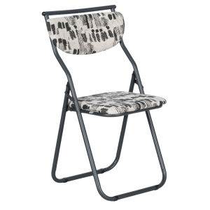 Сгъваем стол SATER - черен-бял