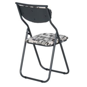 Сгъваем стол SATER - черен-бял