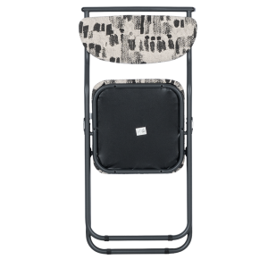 Сгъваем стол SATER - черен-бял