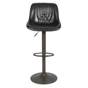 Бар стол PORUS - черно злато