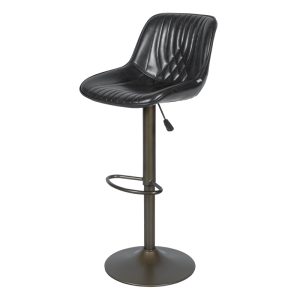 Бар стол PORUS - черно злато