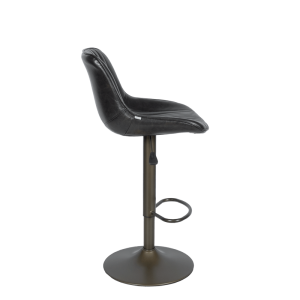 Бар стол PORUS - черно злато