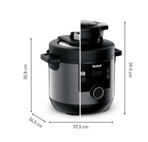 Мултикукър Tefal CY778830 Turbo Cuisine N'Fry 7,6L (Crispy Lid Included), 1200W, Epc, Automatic Prg (10+5Air Frying), Easy Steam Release