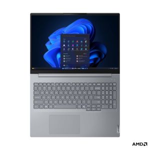 Лаптоп Lenovo ThinkBook 16 G9 AMD Ryzen 7 250 (up to 5.1GHz, 16MB), 32GB (16+16) SODIMM DDR5-5600, 512GB SSD, 16" WUXGA (1920x1200) IPS AG, AMD Radeon 780M Graphics, FHD&IR Cam, Backlit KB, WLAN, BT, 3 cell, DOS, 3Y CCI
