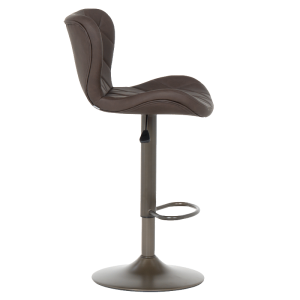 Бар стол DALVEY - тъмнокафяв