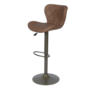 Бар стол DALVEY - червен-кафяв