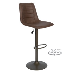 Бар стол LACOVIA - светлокафяв