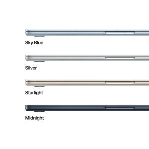 Лаптоп Apple MacBook Air 15.3: Apple M5 chip with 10-core CPU and 10-core GPU, 24GB, 1TB SSD - Silver