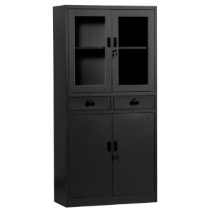 Метален шкаф Carmen CR-1247 J SAND  - черен