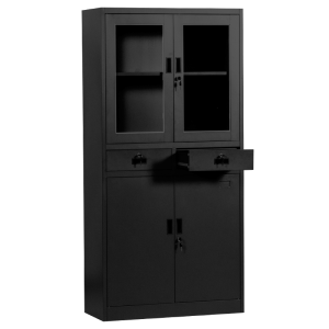 Метален шкаф Carmen CR-1247 J SAND  - черен