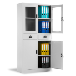 Метален шкаф Carmen CR 1247 JZ - сив