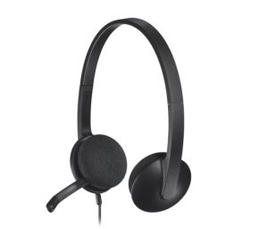 Слушалки Logitech H340 USB Computer Headset, Black