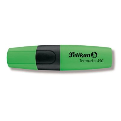 Текст маркер Pelikan 490 Скосен връх 1-5 mm Зелен