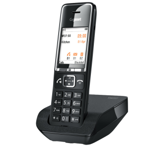 Безжичен DECT телефон Gigaset Comfort 550 - черен