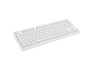 Клавиатура Genesis Gaming Keyboard Thor 404 TKL White RGB Backlight US Layout Brown Switch
