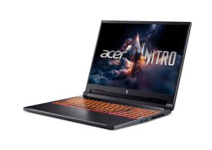 Лаптоп Acer Nitro V16, Intel  Core 9 270H(14C/20T, up to 5.80 GHz, 24MB),16" WQXGA (2560X1600) IPS 180Hz, 16GB, 1000GB SSD, RTX 5070 8GB GDDR7 , WiFi 6, BT.5.2, HD Cam, Micro SD card, KB Backlit, Linux , Black+Acer 15.6" Nitro Gaming Backpack Black/Red