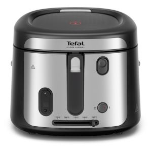 Фритюрник Tefal FF2588E0 Filtra Vision+, black, 1.2Kg / 2.1L, 1900W, timer, fix bowl, washable (lid, basket), adj. thermostat, on/off
