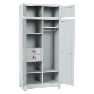 Метален шкаф Carmen CR-1229 J - сив