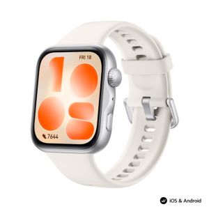 Часовник Huawei Watch Fit 5 Niki-B19F White + Huawei Freebuds SE 4 ANC, White