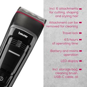 Машинка за подстригване Beurer MN5X Hair clipper + Beurer MN3X mini trimer