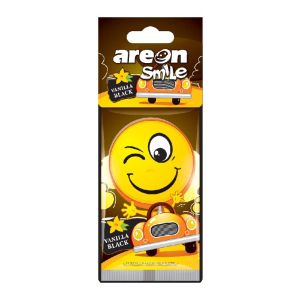 Ароматизатор за кола Ареон Smile Черна Ванилия, хартиен