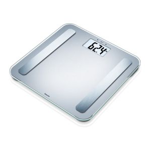Везна Beurer BF 183 diagnostic bathroom scale; Extra large LCD display; Weight, body fat, body water, muscle percentage, bone mass, AMR calorie display; 180 kg