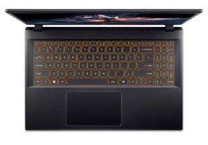Лаптоп Acer Nitro V 15, ANV15-52-59ZT, Intel Core i5-13420H (8C/12T, up to 4.7GHz, 12MB), 15.6" FHD IPS (1920x1080), 165Hz, 16GB DDR5 (1 Slot free), 512GB PCIe NVMe SSD, NVIDIA GeForce RTX 3050 6GB GDDR6, Wi-Fi AX, BT 5.2, HD Cam, KB Backlight, No OS, Obs