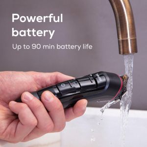 Машинка за подстригване Beurer MN9X body groomer, 11 attachments with 16 cutting lengths for trimming and shaving on the entire body, Waterproof (IPX7),  Quick-charge function, LED display, Incl. practical hard case