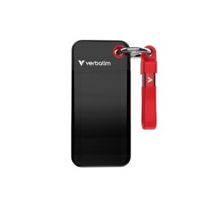 Твърд диск Verbatim Pocket SSD USB 3.2 Gen 2 512GB Black/Red