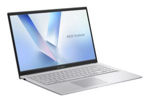 Лаптоп Asus Vivobook X1504MA-BQ221NA, INTEL WCL Core 7, 15.6" FHD,(1920x1080),16GB DDR5 ( 8 GB on BD), SSD 512 GB, No OS, Cool Silver, no adapter