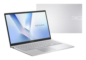 Лаптоп Asus Vivobook X1504MA-BQ221NA, INTEL WCL Core 7, 15.6" FHD,(1920x1080),16GB DDR5 ( 8 GB on BD), SSD 512 GB, No OS, Cool Silver, no adapter