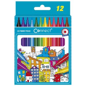 Флумастери Connect 12 цвята