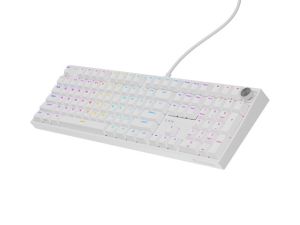 Клавиатура Genesis Mechanical Gaming Keyboard Thor 404 White RGB Backlight Gateron Yellow Pro, US Layout