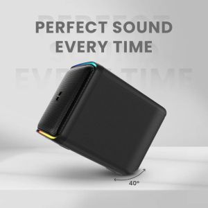Тонколони HiFuture Event Horizon Black, 3-Way Speaker System, 100W Output, Built-in DynaBoost Bass Technology, Built-in DC12V Non-Stop Playing Power Socket, Enable Karaoke Dancing Light, Up to 8 Hours Playtime, Bluetooth 5.3, Pair to Play (TWS Mode)