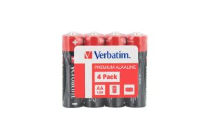 Батерия Verbatim Alkaline Battery AA 4 Pack (Shrink Wrap)