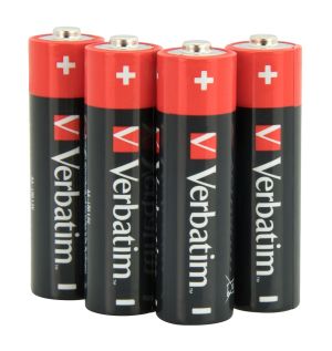 Батерия Verbatim Alkaline Battery AA 4 Pack (Shrink Wrap)