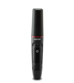 Тример Beurer MN3X mini trimer; For trimming and shaping eyebrow, nose and ear hairs; 2 attachments and extra comb attachment 3/6 mm; Splash-proof (IPX4)