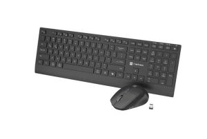 Комплект Natec Stingray 2, Set 2 in 1 Keyboard + Mouse Wireless, US Layout