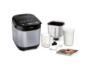 Хлебопекарна Tefal PF240E38, Pain Plaisir, Breadmaker, 500/750/1 kg, 20 programs, black/Inox, 720W, 3 Levels of firing