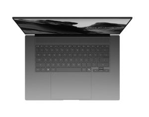 Лаптоп Asus Zenbook S UM5606GA-SR391XNA, AMD Ryzen 9 465 ,2.0GHz (34MB Cache, up to 5.0GHz)50TOPS, 16 " OLED WQXGA+(WQ+) 2880*1800 16:10 Bend+500nits, 120Hz, Glare , 32GB LPDDR5X (32GB on BD),2TB SSD, Backlit Kbd, Win 11 Pro,Antrim Gray, Sleev, no adapter
