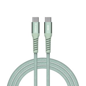 Кабел Verbatim Sync & Charge USB-C to USB-C 60W Magnetic 120 cm - Green