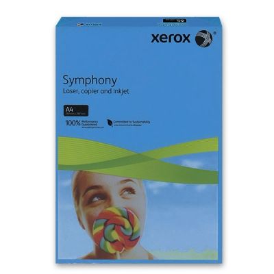 Цветен картон Xerox Symphony Тъмносин наситен, A4 250 л. 160 g/m2
