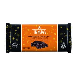 Шоколад Trapa, "Турон" черен, крисп, 140 гр.