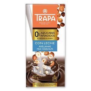 Шоколад Trapa, без захар, ЛЕШНИК, млечен, 100 гр.