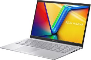 Лаптоп Asus Vivobook X1504VA-BQ5639NA,Intel Core 3 100U 1.2 GHz (10MB Cache, up to 4.7 GHz, 6 cores, 8 Threads), 15.6" FHD,(1920x1080),8GB DDR5 , SSD 256GB, Chiclet Keyboard with Num-key,No OS, Cool Silver,US, no adapter