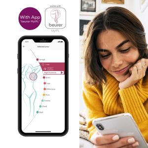 Фотоепилатор Beurer IPL 8800 Velvet Skin Pro Hair-remover, battery powered, Auto flash, 4.5 cm2, 1 attachment 2 cm2, 600 000 pulses, safe skin sensor, UV filter, 6 energy levels, black