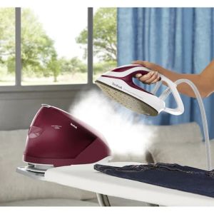 Парогенератор Tefal GV9220E0, ProExpress Protect, red, 2600W, electronic temp settings, 7,5bars, 135g/min, steam boost 540g/min, Durilium Airglide Autoclean Ultra Thin soleplate, AD, AO, removable water tank 1,6L, calc collector, lock system, fast heat up