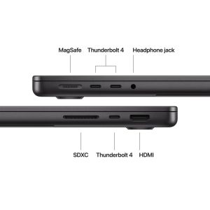 Лаптоп Apple 14-inch MacBook Pro: Apple M5 chip with 10-core CPU and 10-core GPU, 16GB, 1TB SSD - Space Black