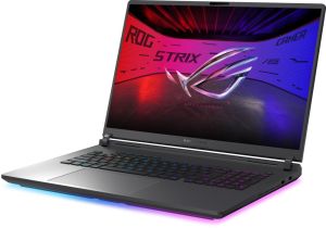 Лаптоп Asus Strix G18 G815LW-SA328,  Ultra 9 290HX Plus 2.7 GHz (36MB Cache, up to 5.5 GHz, 24 cores ,18.0 WQXGA(2560X1600) Mini Led, 500nits, AG,240Hz,64GB (2x32GB DDR5-5600) ,1TB , RTX 5080  16GB ,Wi-Fi 7 ,Backlit Kbd 1-Zone RGB,NO OS,Gray + ROG Backpac